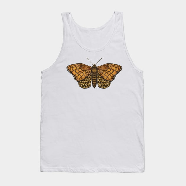 Orange Butterflies Tank Top by rnmarts